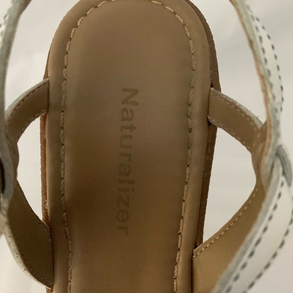 Naturalizer White Strap Wedge Sandal - Picture 9 of 10